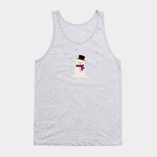 Winter Holiday Snowman Tank Top